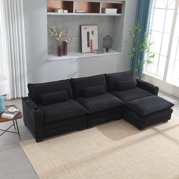 Sindre 118'' Fabric Sofa